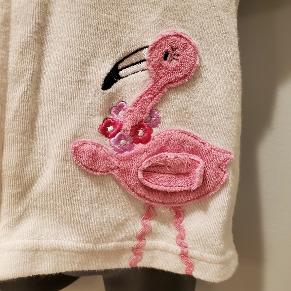 Baby Buns Inc Pink Flamingo Hooded Swimsuit Cover - Picture 5 of 10